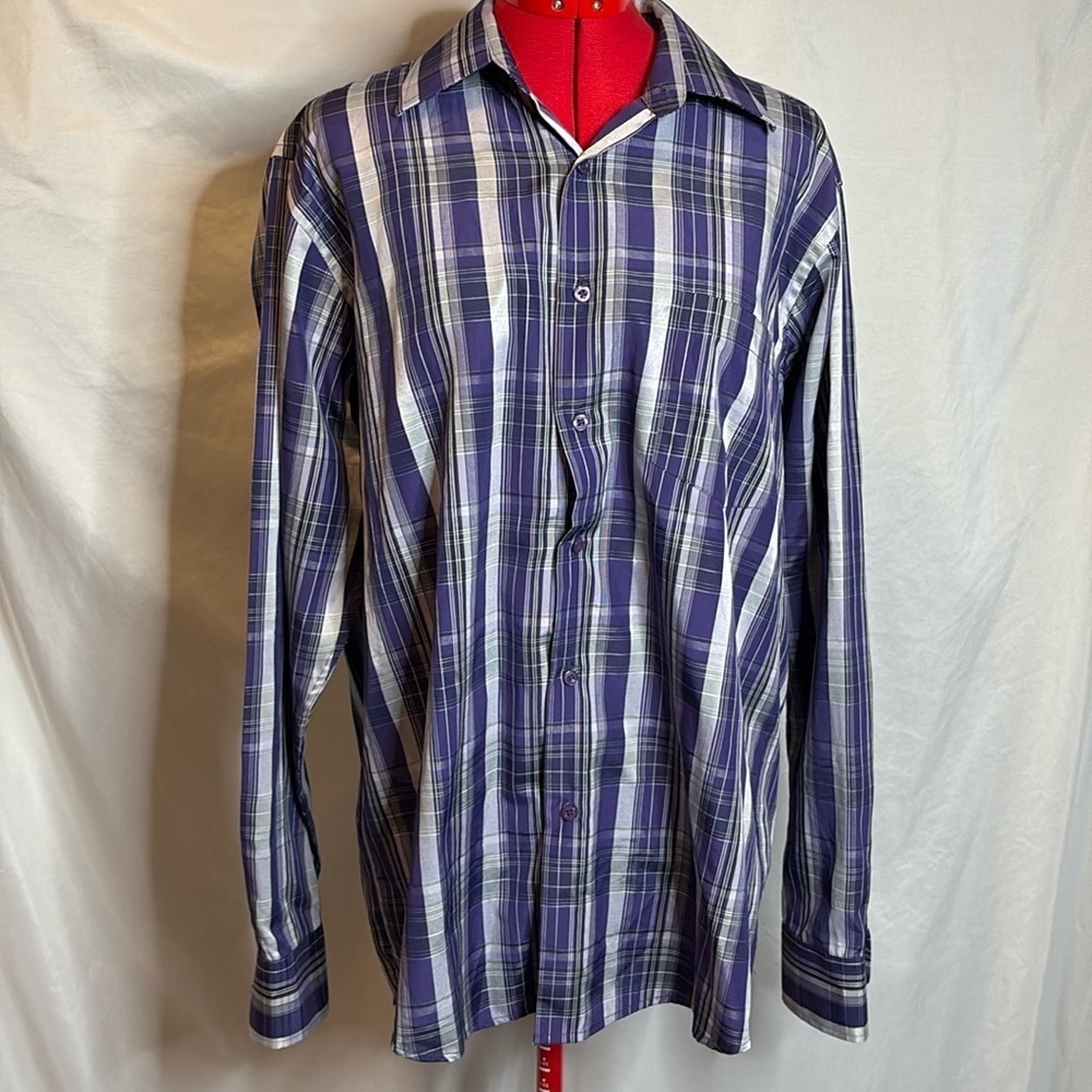 Eleganza uomo button down single pocket long sleeve shirt LL192